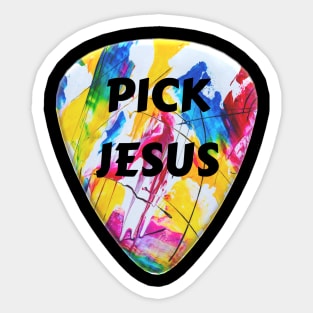 Pick Jesus | Christian Guitarist Sticker